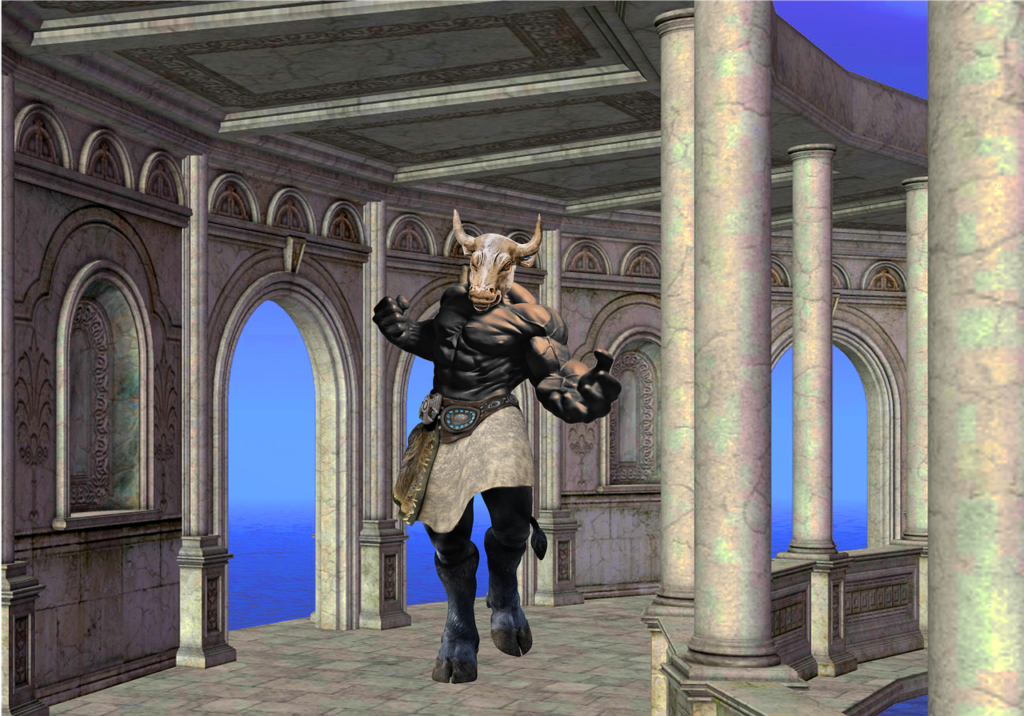 minotaur and the labyrinth